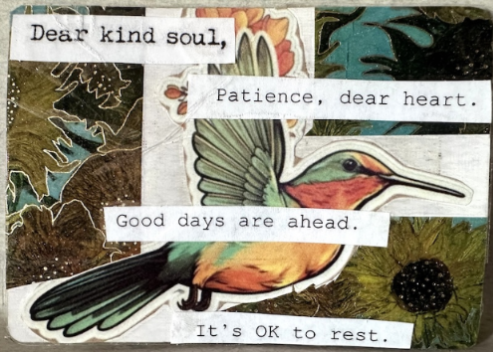 art card reading dear kind soul good days are ahead